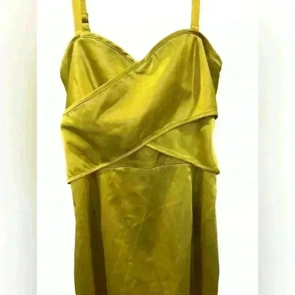 Vera Wang Lavender Label Satin Mini Dress Sweetheart Neckline Detachable Straps - Picture 4 of 6